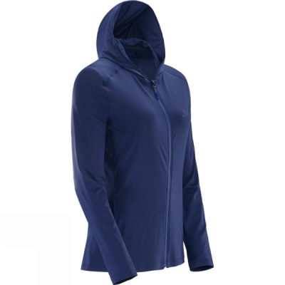 Sudadera Con Capucha Salomon Comet Mujer - Azules - Chile YPF371498